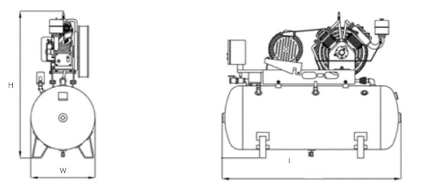 DAYLIFF DCOM250/200E 2.2KW 1PH COMPRESSOR