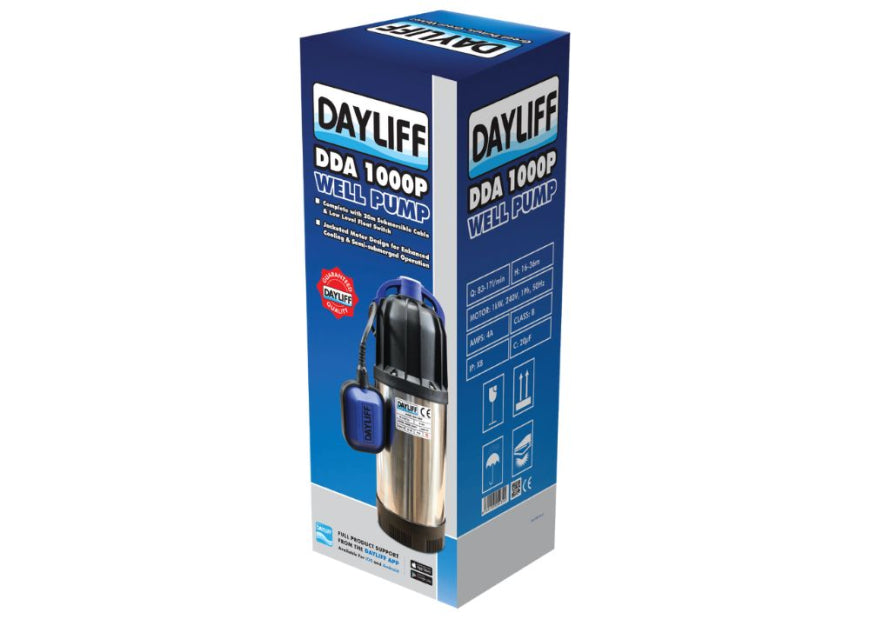 DAYLIFF DDA1000P 1KW SUBMERSIBLE PUMP