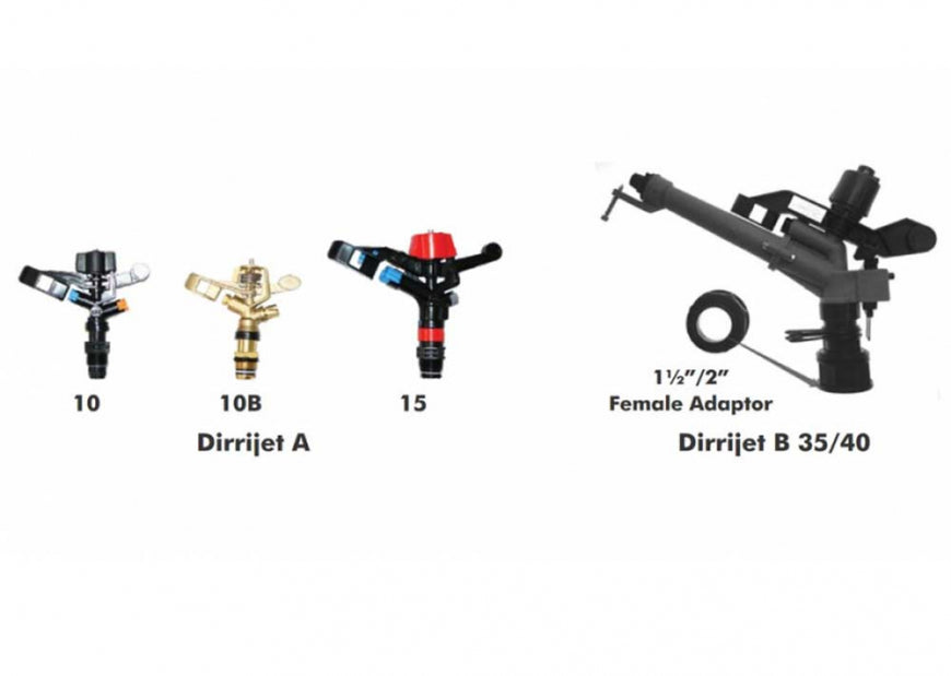 DIRRIJET A 3/4'' PVC IMPACT SPRINKLER 5035